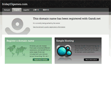 Tablet Screenshot of friday13games.com